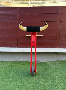 Children's Bull Cart with Plastic Horns - Image 3