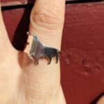 Bague burel ajustable en argent sterling Silvia Barca