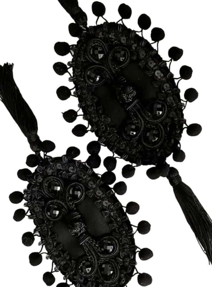 shoulder pad alarm you black background
