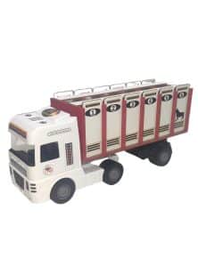 Toy 6-door bull truck in white - Image 8