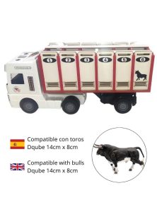 Toy 6-door bull truck in white - Image 2