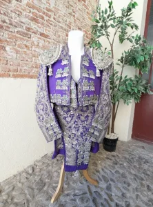 Traje de Luces Morado y Plata