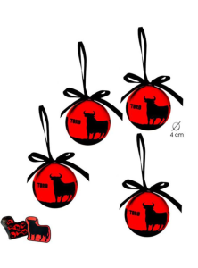 Lot de 7 boules de Noël taurines – Image 2