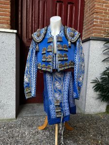 Indigo Blue and Silver Suit of Lights
